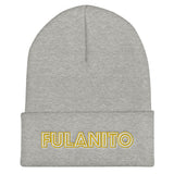 Fulanito - Embroidered Men's Cuffed Beanie