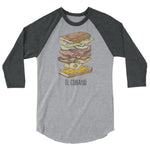 El Cubano Sanguich 3/4 Sleeve Raglan Tee