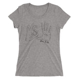 heather gray ladies shirt with 305 for life graphic on the front