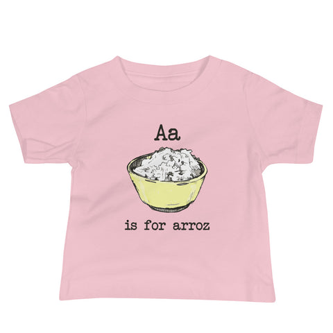 A is for Arroz Cuban Baby T-Shirt