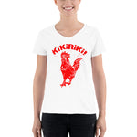 Kikiriki! Rooster Women's V-Neck Shirt