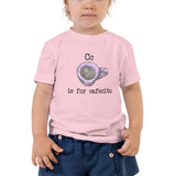 C is for Cafecito Toddler Short Sleeve Tee