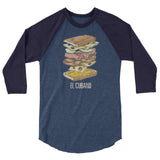 El Cubano Sanguich 3/4 Sleeve Raglan Tee