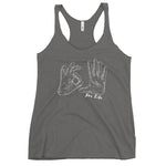 medium gray 305 for life racerback tank top