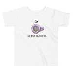 C is for Cafecito Toddler Short Sleeve Tee