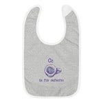 C is for Cafecito - Embroidered Cuban Baby Bib