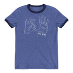 blue 305 for life ringer t-shirt