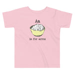 A is for Arroz Toddler Short Sleeve Tee