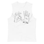 white muscle shirt with 305 for life graphic on the front