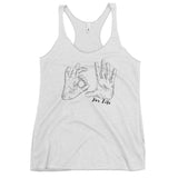 white 305 for life racerback tank top