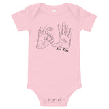 pink baby onesie with 305 for life graphic on the front