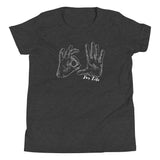 dark gray youth t-shirt with 305 for life graphic on front