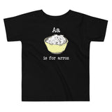 A is for Arroz Toddler Short Sleeve Tee