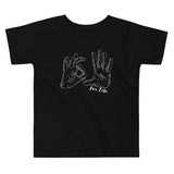 black toddler t-shirt with 305 for life graphic on front