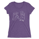 purple ladies shirt with 305 for life graphic on the front