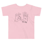 pink toddler t-shirt with 305 for life graphic on front