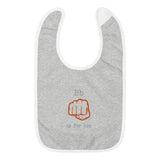 B is for Bro - Embroidered Cuban Baby Bib