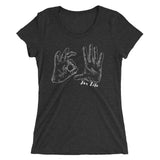 heather dark gray ladies shirt with 305 for life graphic on the front