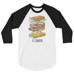 El Cubano Sanguich 3/4 Sleeve Raglan Tee