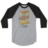 El Cubano Sanguich 3/4 Sleeve Raglan Tee