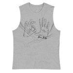 heather gray muscle shirt with 305 for life graphic on the front