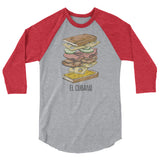 El Cubano Sanguich 3/4 Sleeve Raglan Tee