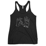 black 305 for life racerback tank top