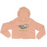 Pisicorre Vintage 70s Stationwagon Women's Crop Hoodie