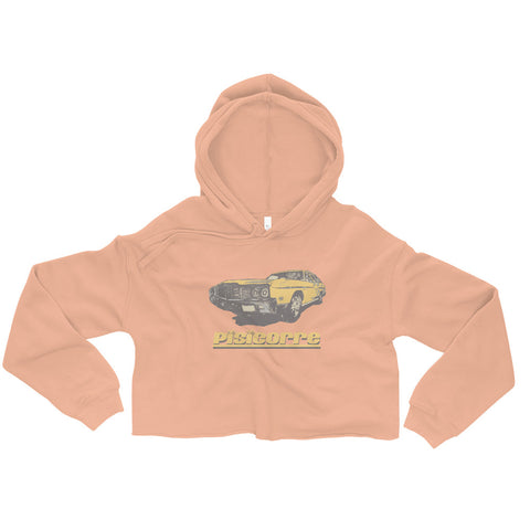 Pisicorre Vintage 70s Stationwagon Women's Crop Hoodie